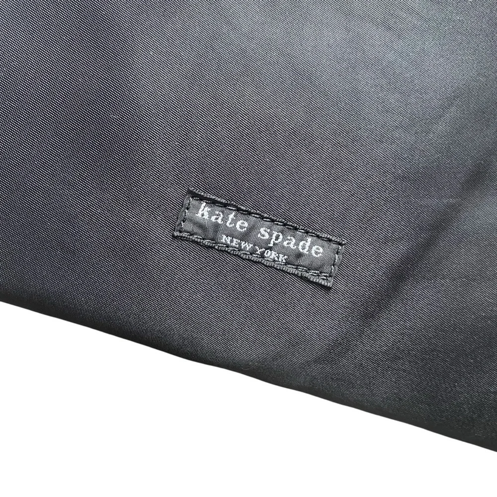Kate Spade New York Vintage Black Nylon Fold Hygiene Cosmetic Travel Bag